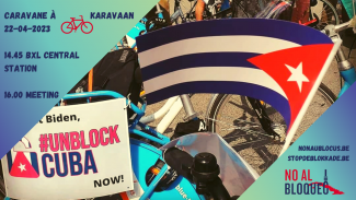 Fietskaravaan tegen de blokkade 22 03 23