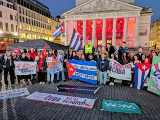 No al bloqueo  contra Cuba Bruselas 06 11 25